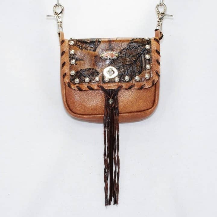 Hip Bag Company - Wholesale Belt Bag - Women's - Hip Bag Double Pocket Whip Stitch 3.3-020