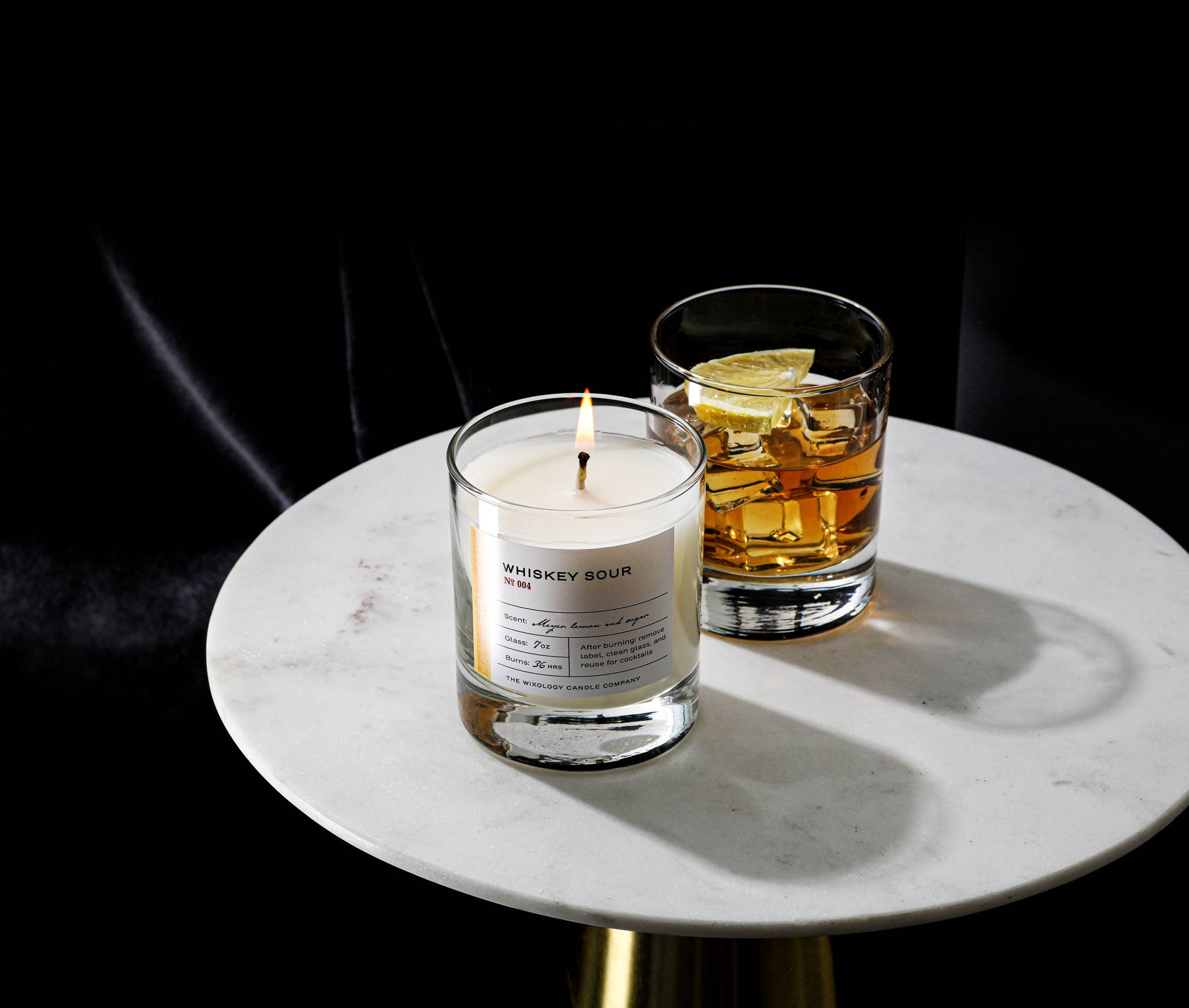 Wixology Candle Company - Wholesale Jar/Filled Candle - Cosmopolitan Cocktail Candle - Reusable 7oz Rocks Glass6