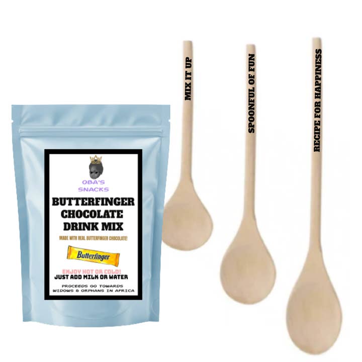 3 Positive Spoons & Creamy Butterfinger Chocolate Drink Mix for wholesale by Maqoba