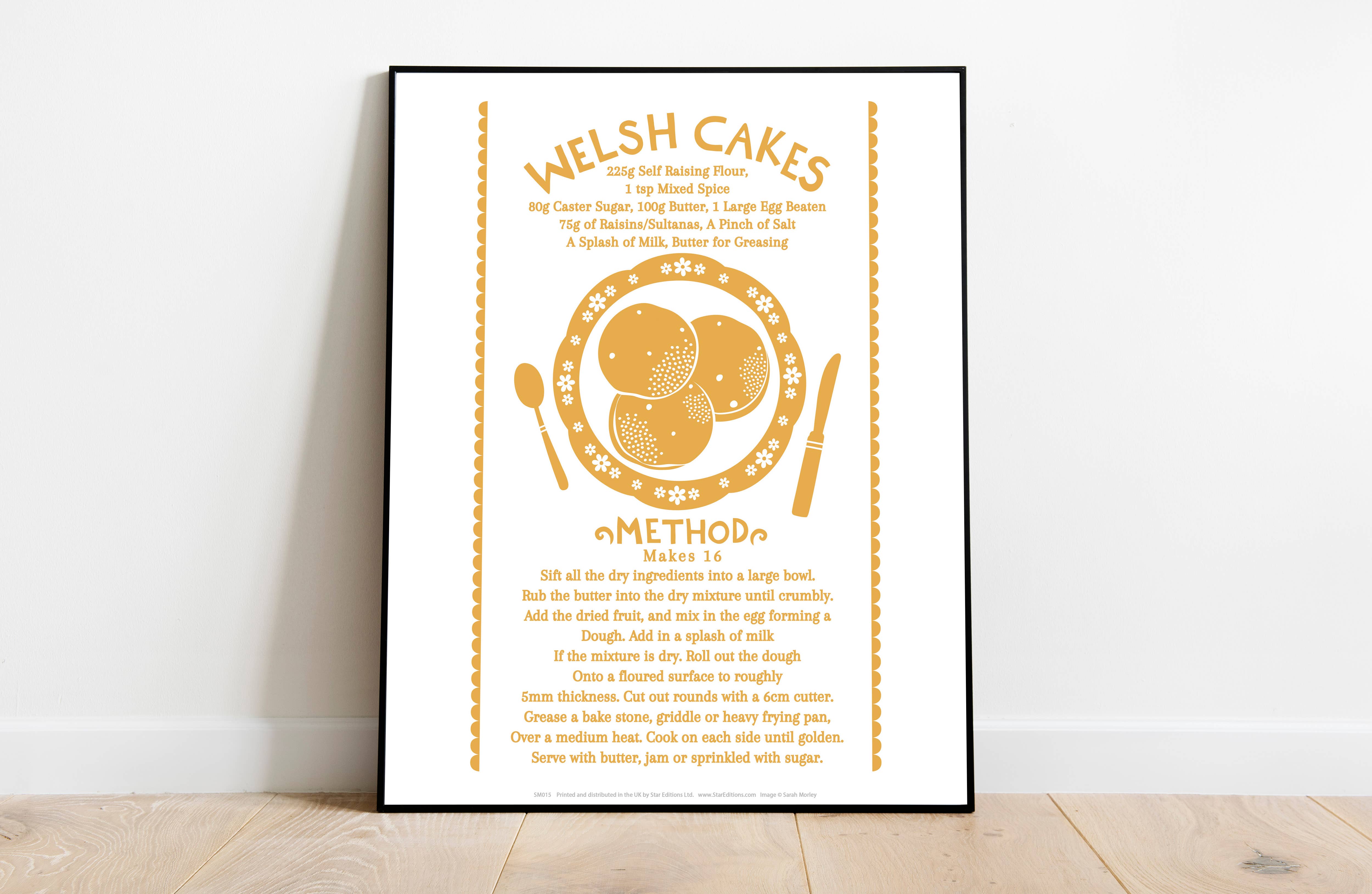 Star Editions – wholesale Art print – Welsh Cakes Recipe 2 - 11X14” Premium Art Print1