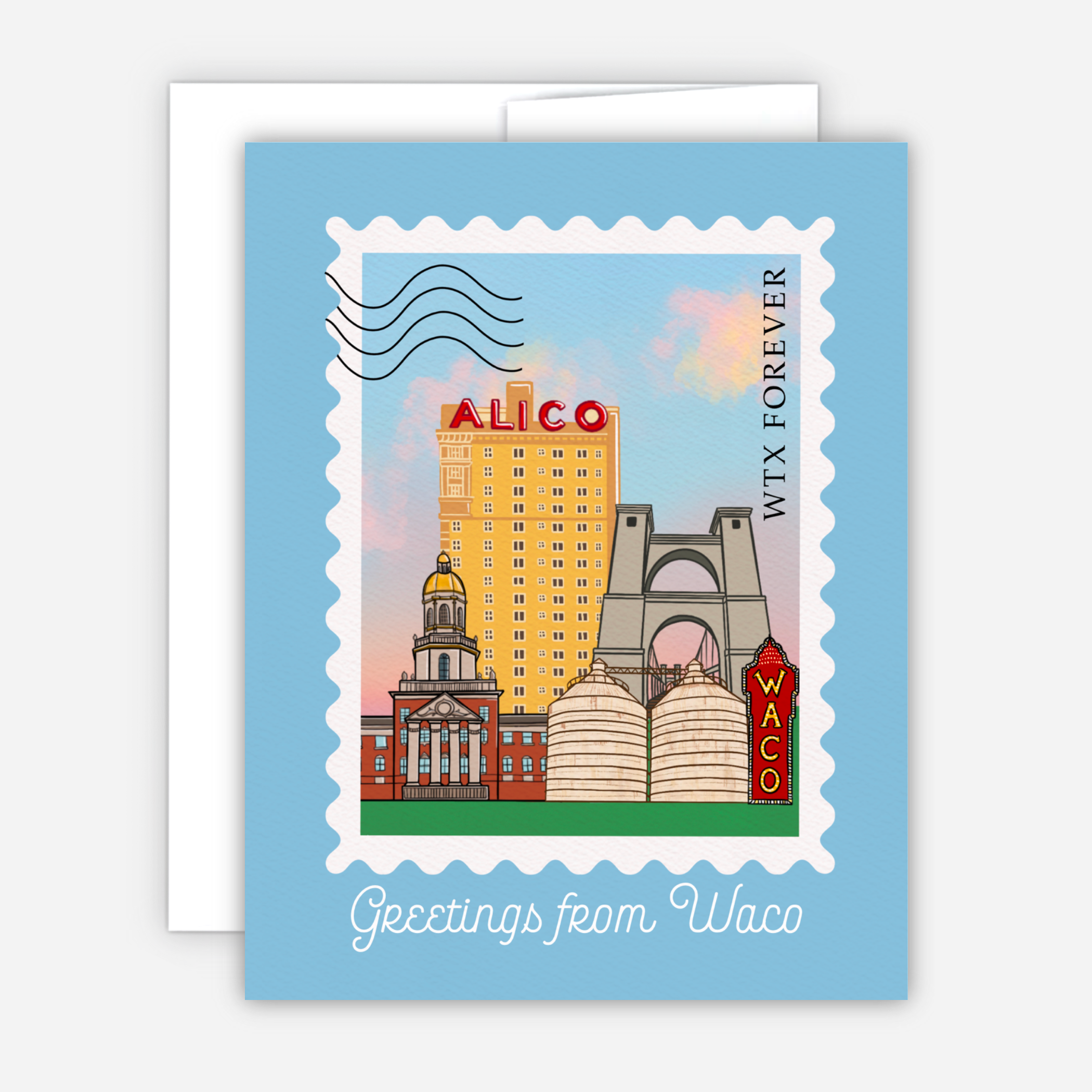 Designs with Jamie – Engroshandel Hverdagshilsen kort – Hilsner fra Waco Card0