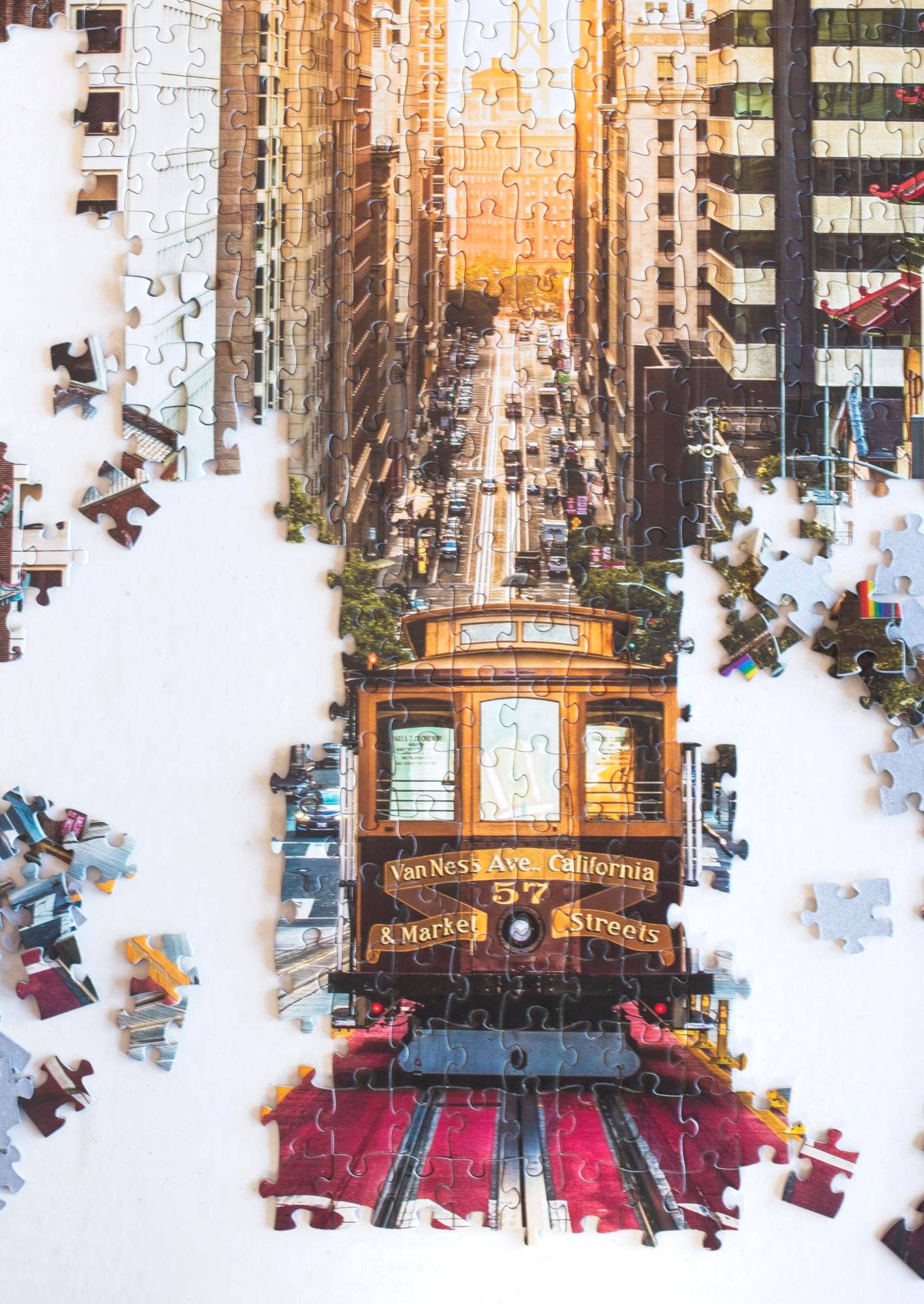 Oakland Puzzle Company - Wholesale Puzzle - Adult - California St. Cable Car 500-Piece Puzzle by Emanuel DeSousa1