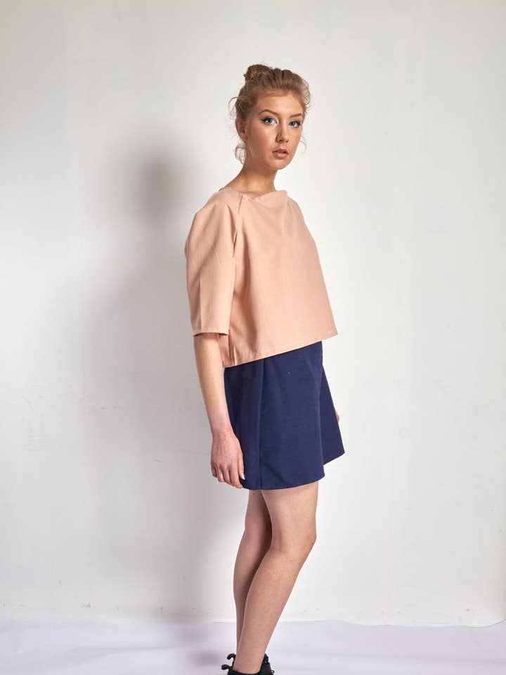 April - Mini Skirt for women, Navy blue for wholesale by Madia & Matilda