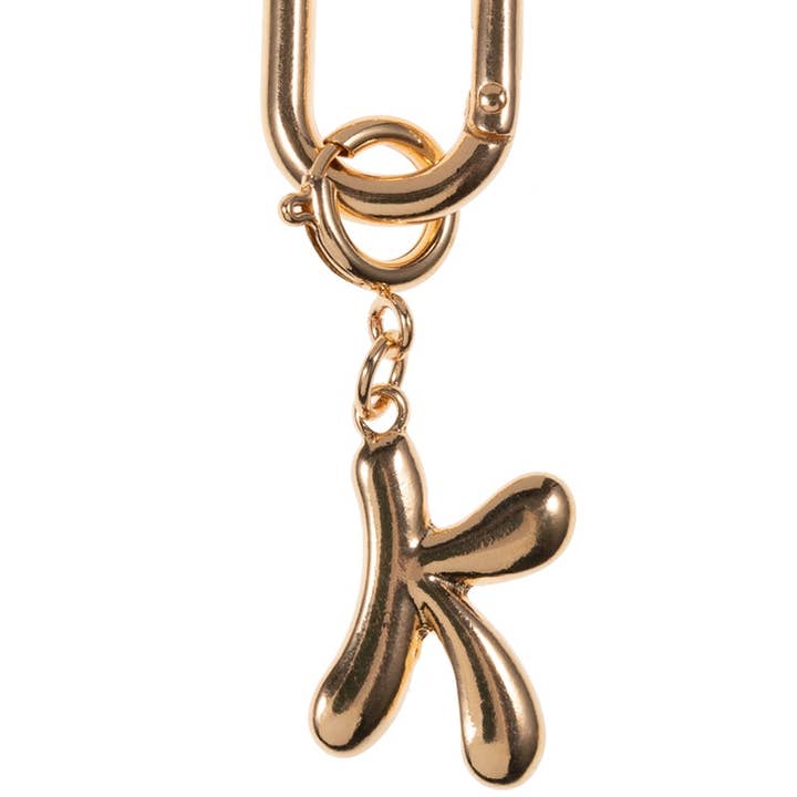 Designature New York - Wholesale Keychain – Women's - 3 Inch Initial Metal Letter Bag Charm Keychain23