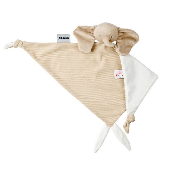 FanFan Baby Cuddly blanket - 65 x 40 cm - Doudou Elephant - Sand voor wholesale door Nattou