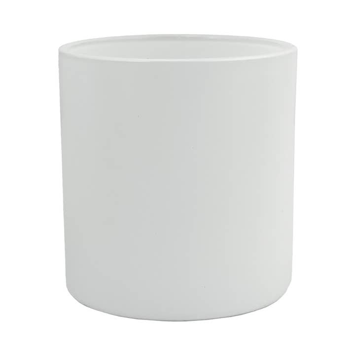 9.5 oz Monticiano Matte White Candle Making Jar for wholesale by General Wax - Candle Making Supplies