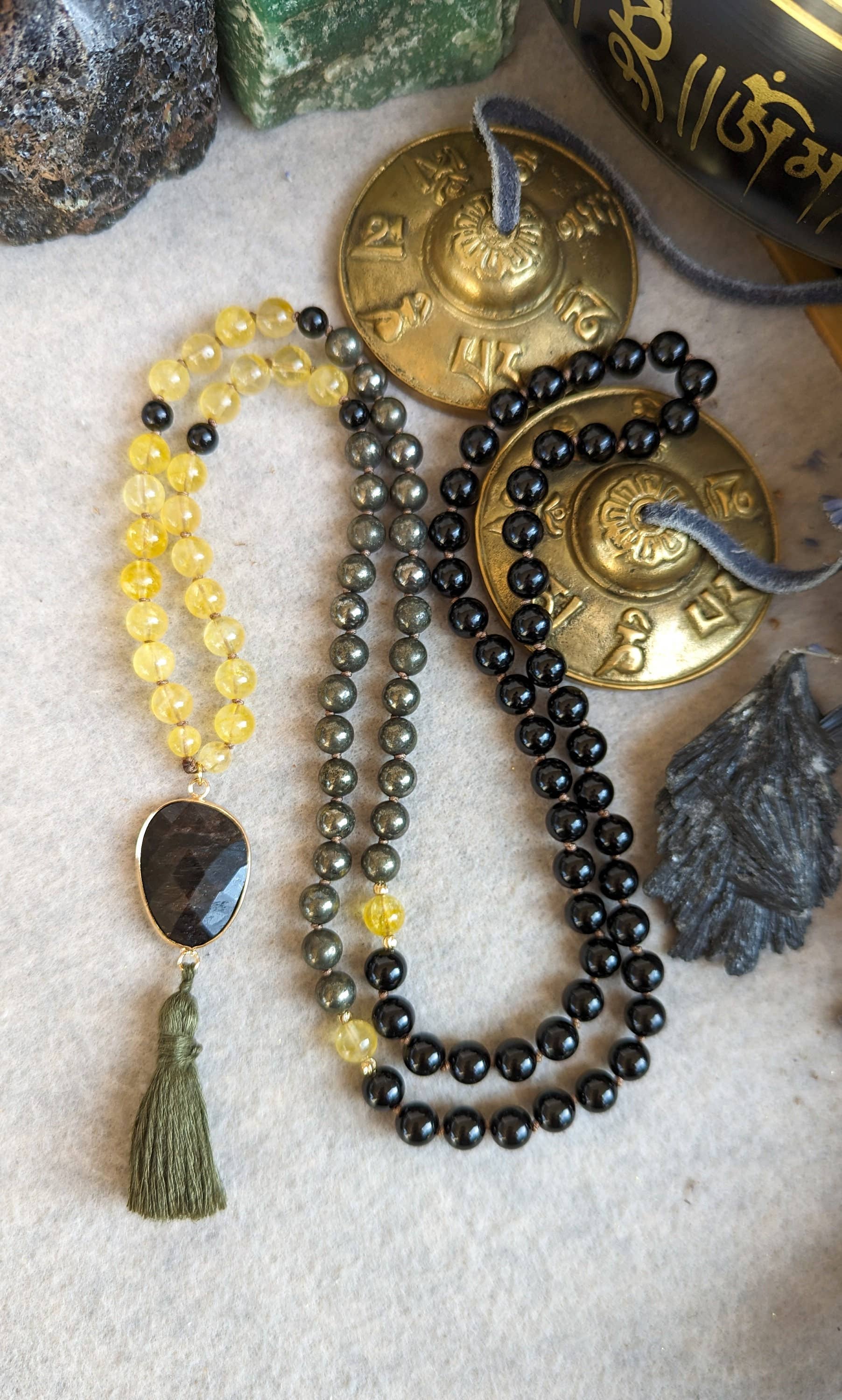 Samadhi Mala Beads – Engroshandel Bedehalskæde – Finansiel overflod og beskyttelse 108 Japa Mala6