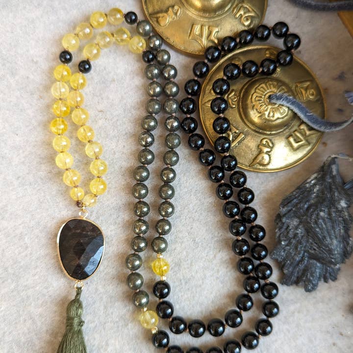 Samadhi Mala Beads – Engroshandel Bedehalskæde – Finansiel overflod og beskyttelse 108 Japa Mala6