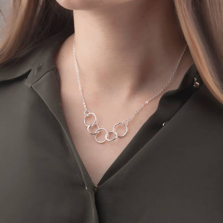 Anavia – wholesale Smycken – Grattis 50: e födelsedag Sterling Silver halsband smycken Set