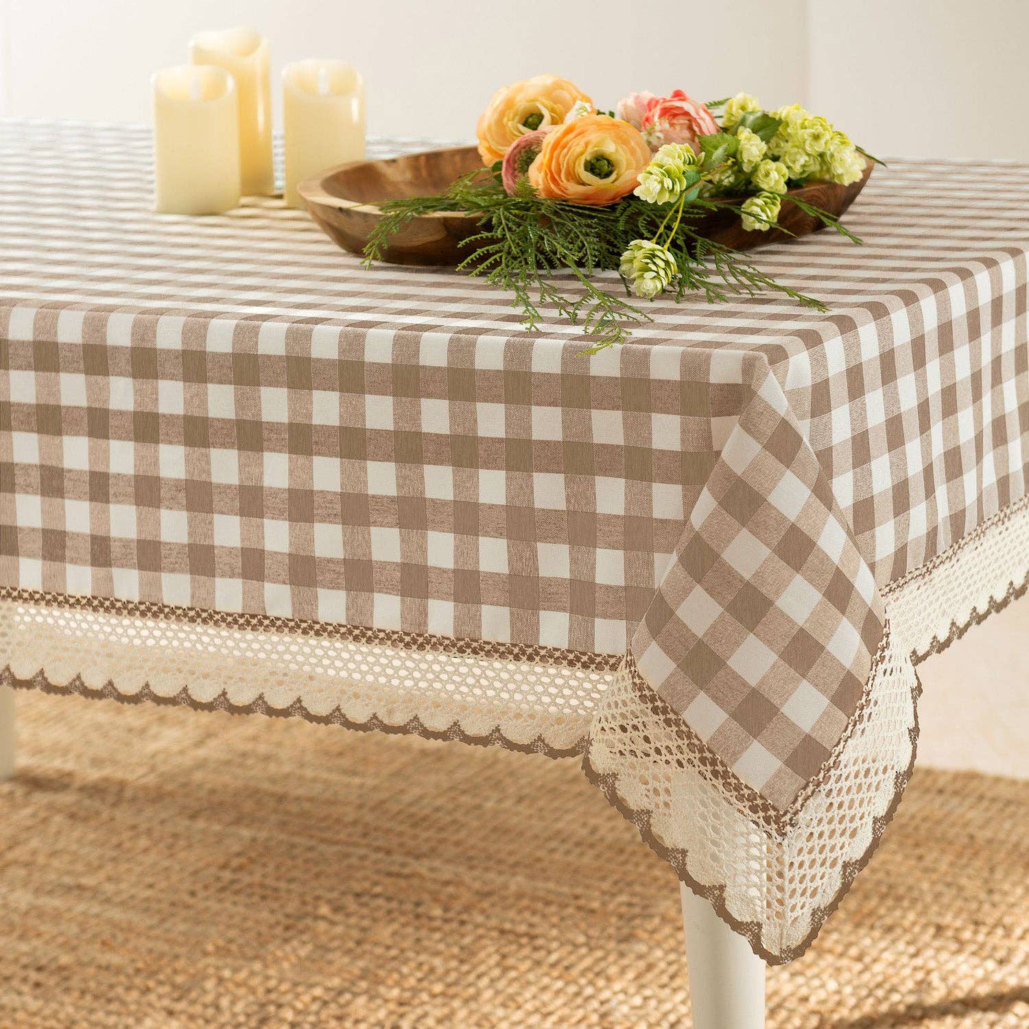 ShopBobbys - Wholesale Tablecloth - Buffalo Check Tablecloth Gingham Design, Assorted Colors and Sizes3