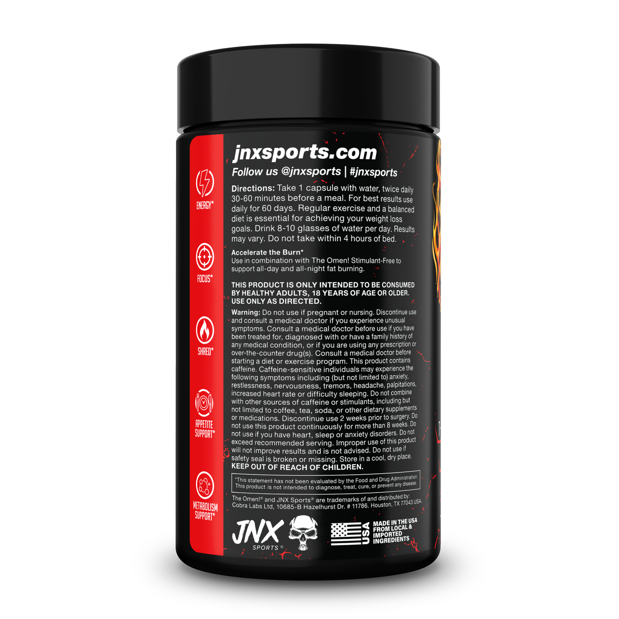 JNX Sports - Wholesale Oral Supplement/Vitamin - The Omen! 2