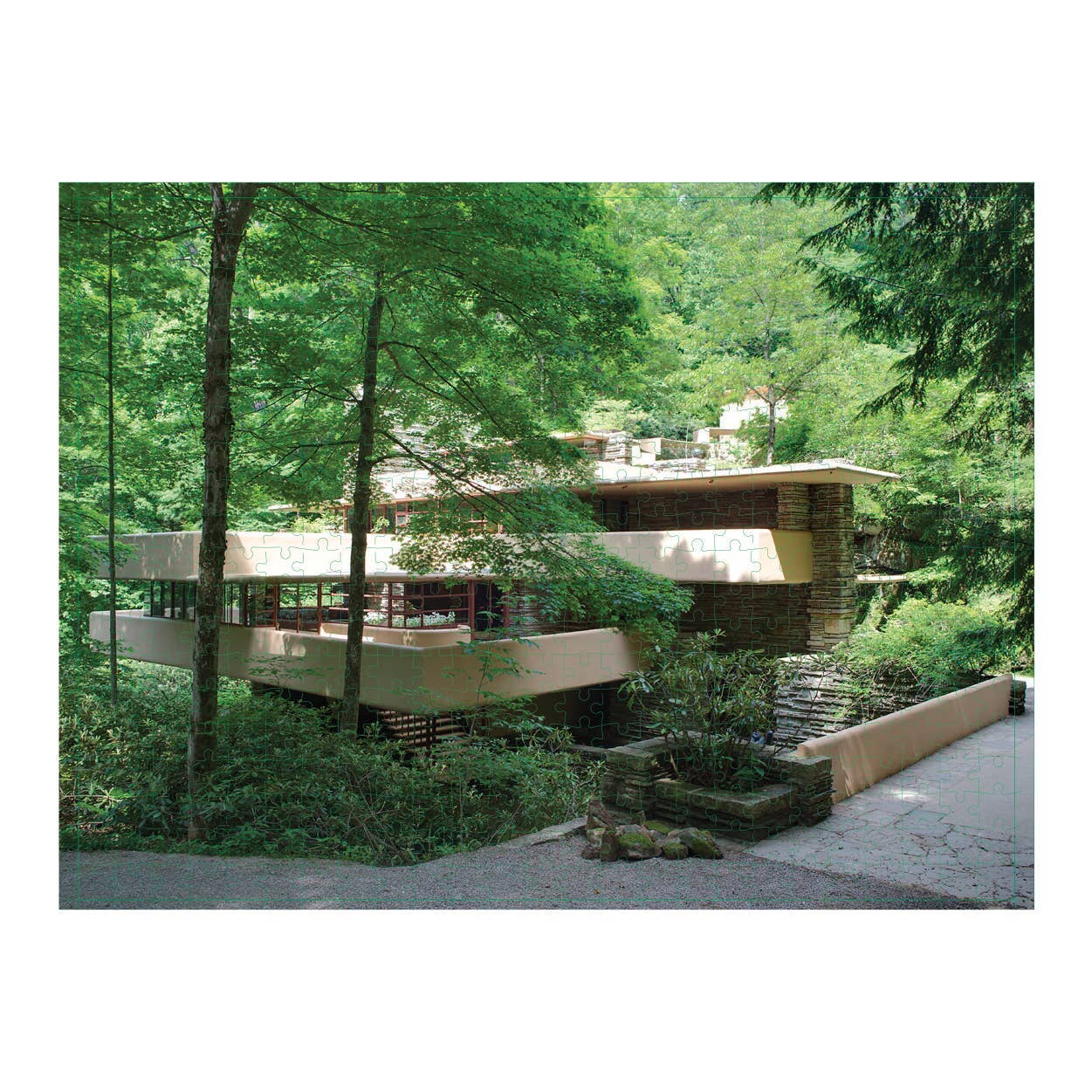 Chronicle Books - Wholesale Puzzle - Adult - Frank Lloyd Wright Fallingwater 2-Sided 500 Piece Puzzle2