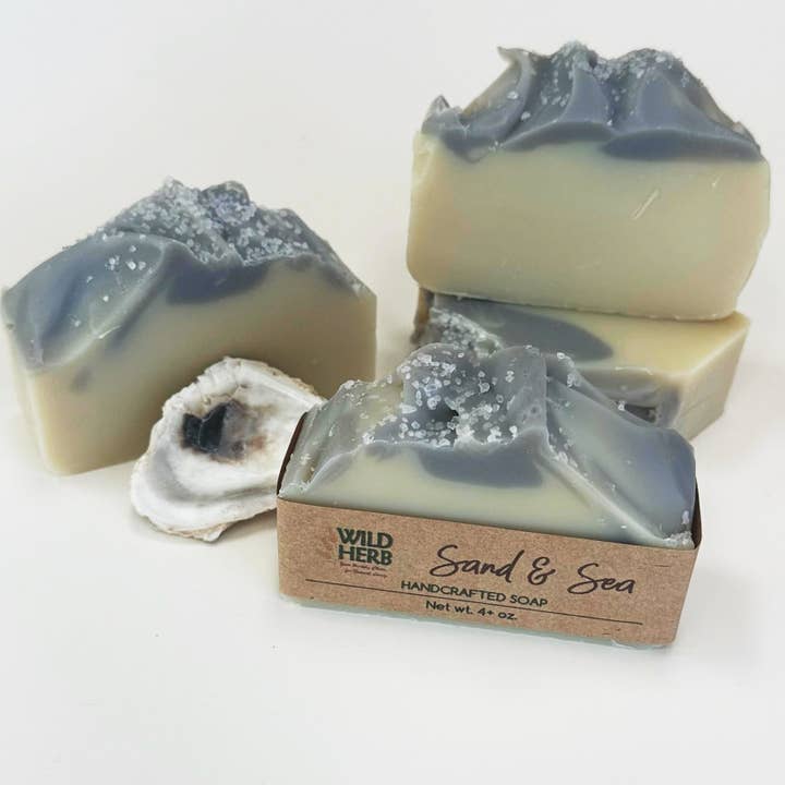 Sand & Meer Nautisches Thema Ozean Natürlich Duftende Seife Bar für den Großhandel von Wild Herb Soap Co