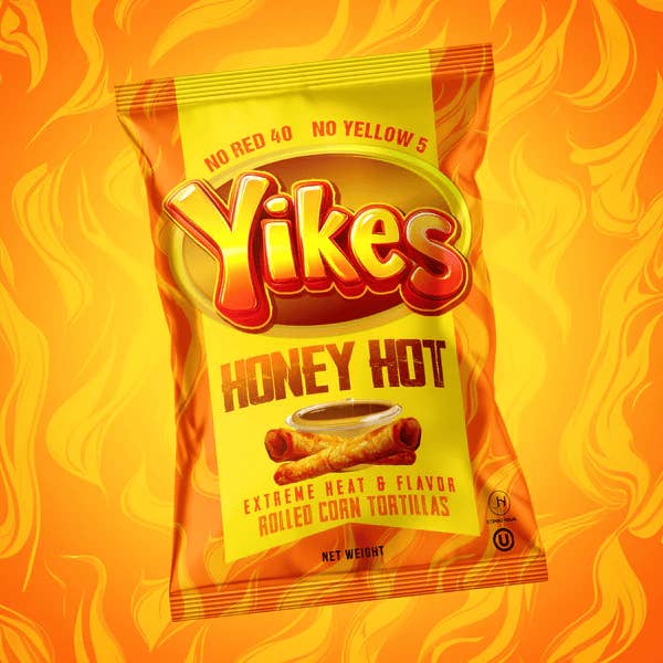 Rap Snacks - Wholesale Chips - Yikes Honey Hot Rolled Corn Tortillas (4 oz) (10-Pack)2