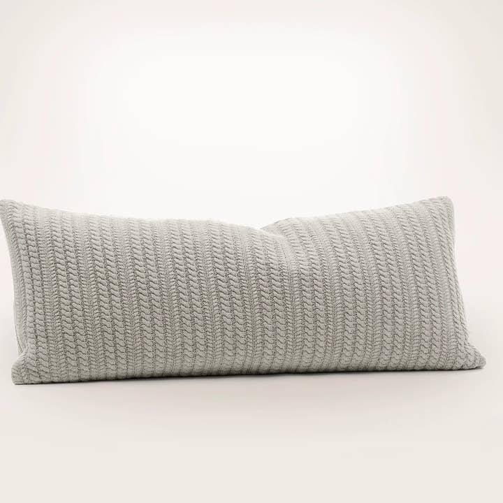 Boll & Branch - Wholesale Throw/Decorative Pillow - Branch Knit Decorative Pillow, 14" x 34"
