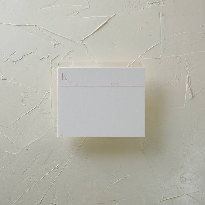 EENVOUDIG BRIEFPAPIER MET MONOGRAM - K voor wholesale door Tortoise Designs