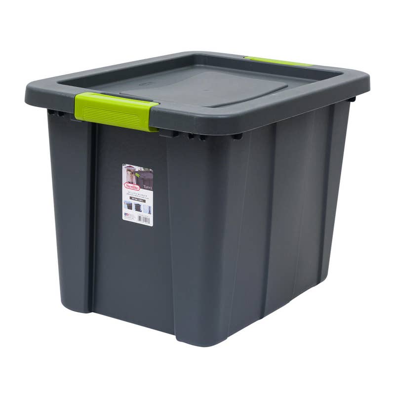 Deluxe Import Trading - Vendita all'ingrosso Contenitori portaoggetti - Sterilite Contenitore con Chiusura Tuff Grigio da 18 Galloni0