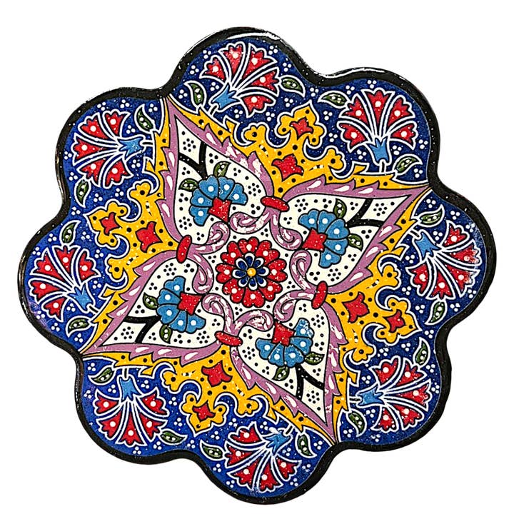 39903: CERAMIC EMBOSSED TRIVET for wholesale by Import Corner