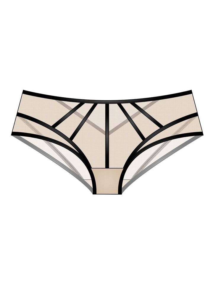 Braguita corta de tul transparente para venta al por mayor de scandale éco-lingerie