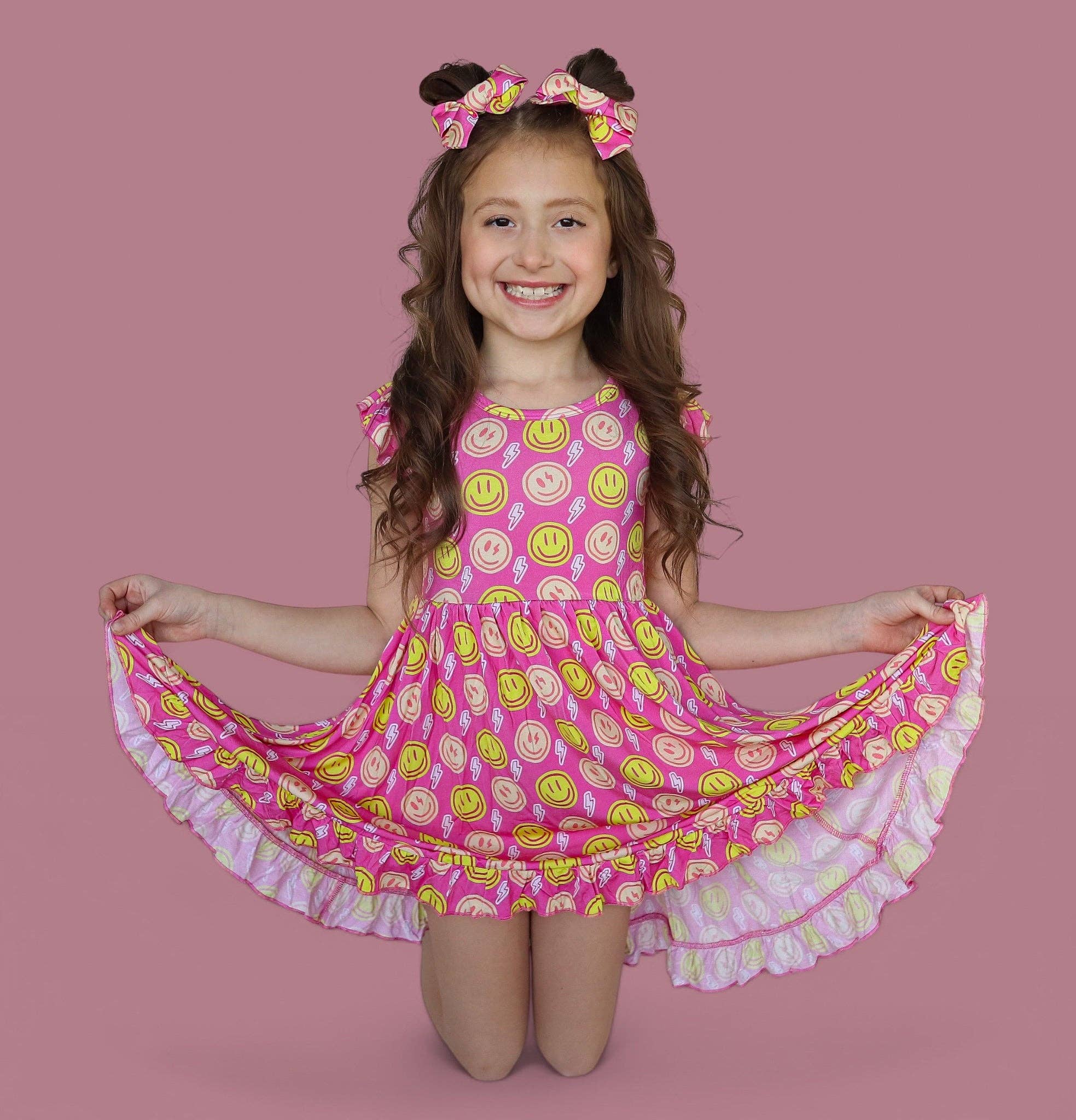 Dream Big Little Co. - Wholesale Dress - Kids - RADIANT SMILES DREAM RUFFLE DRESS6