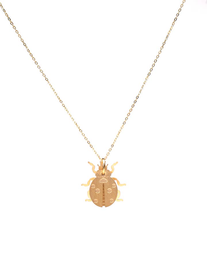 3 Layered Long Ladybug Necklace for wholesale by Cassette Barcelona