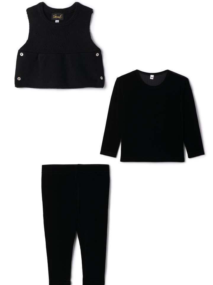 Slinky Velour 3Pc Set for wholesale by Hush.Shop