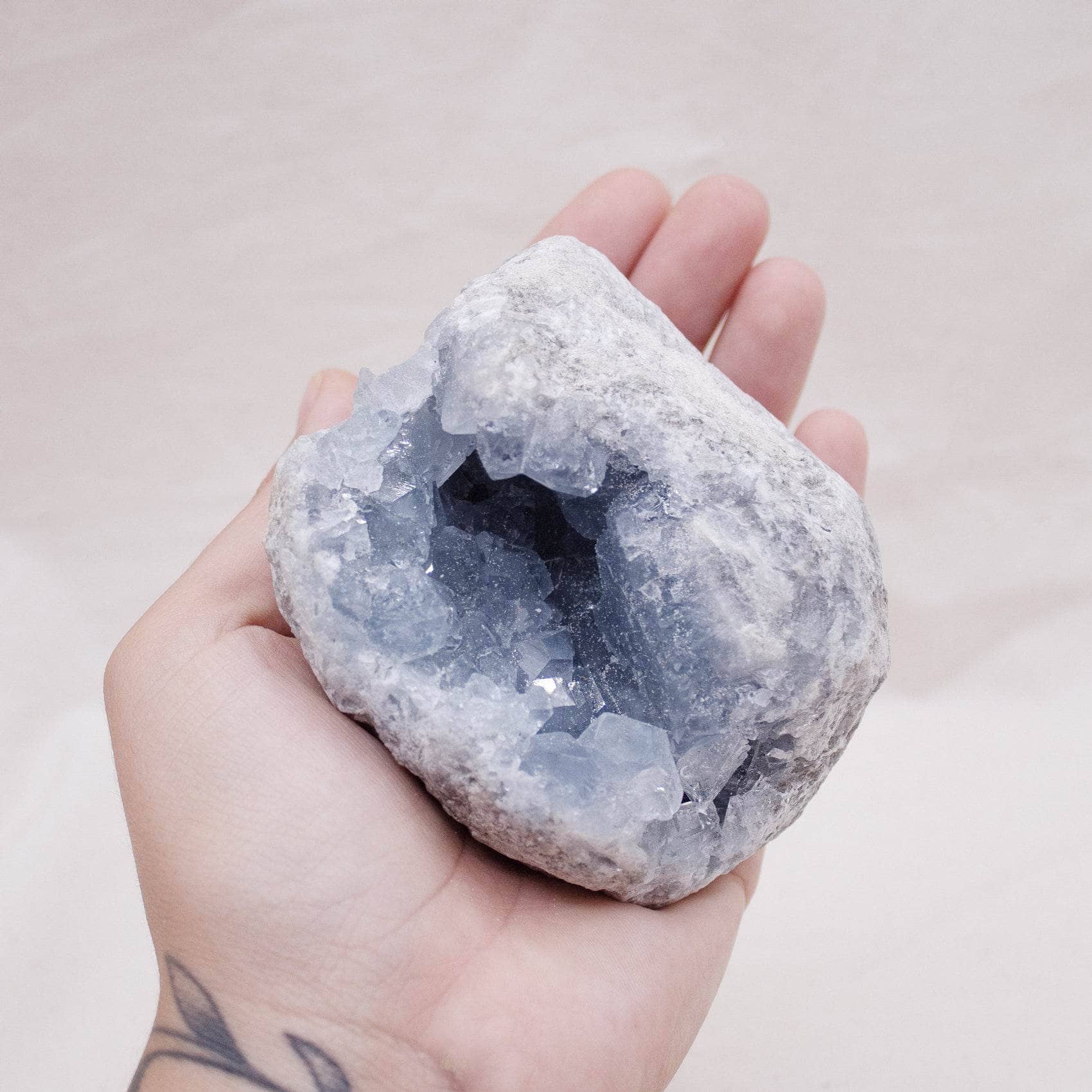 Tiny Rituals - Wholesale Spiritual Stone/Crystal - Celestine Geodes - AAA Premium Quality53