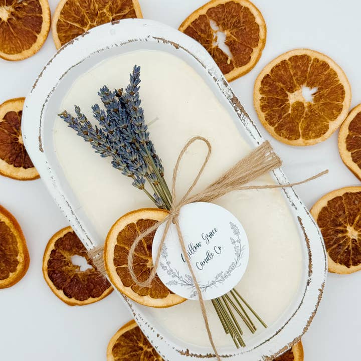 Willow Grace Candle Co - Wholesale Jar/Filled Candle - Summer Citrus Petite Dough Candle2