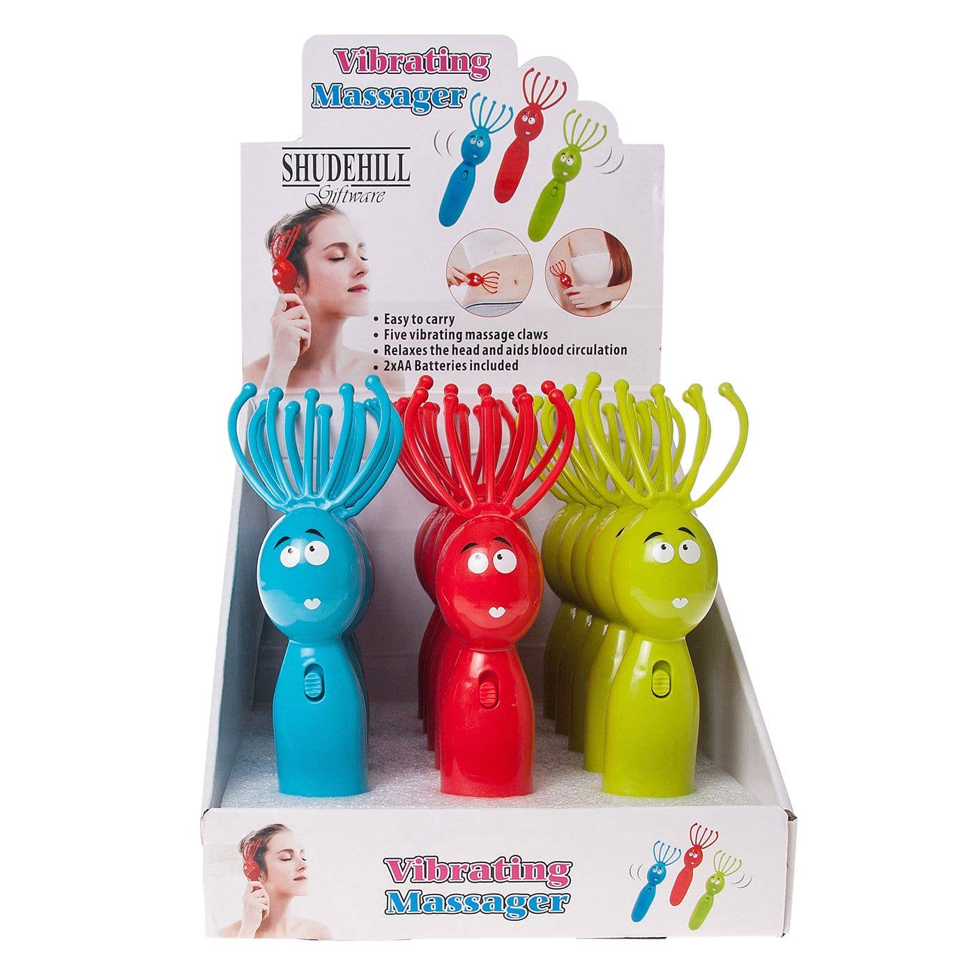 Joe Davies - Wholesale Body Massager - Colourful Vibrating Massager in CDU0