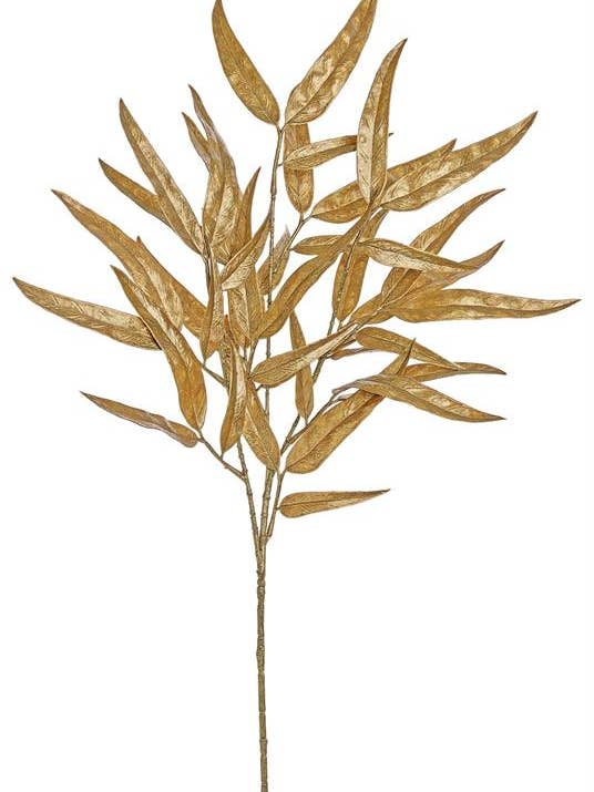 Narrow Eucalyptus Leaf Spray 30" Bronze for wholesale by Select Artificials, Inc.