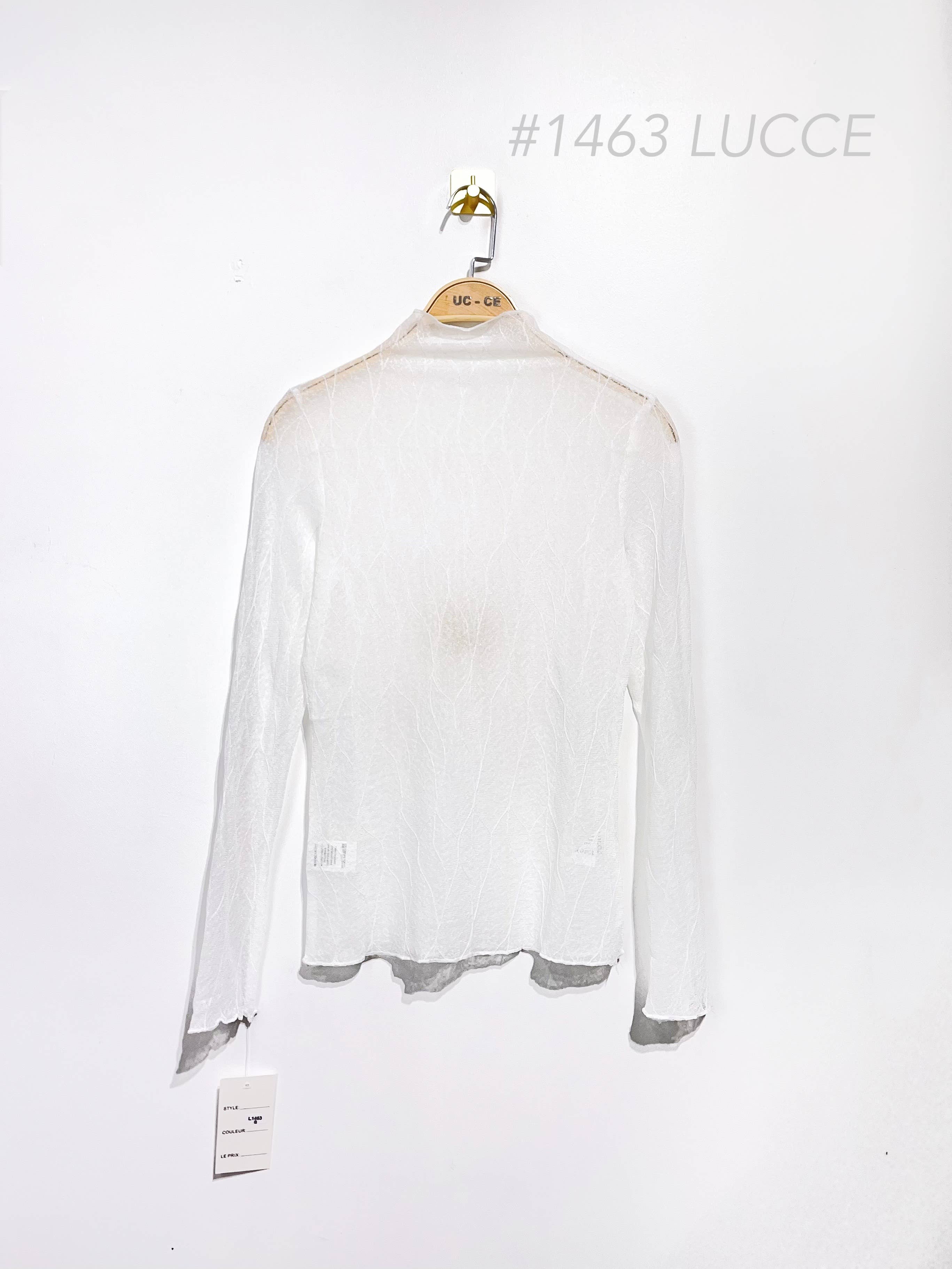 LUCCE - Wholesale Knit Top - Women's - Transparent under sweater with embossed pattern - 14630