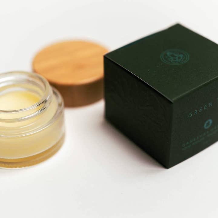 Ganesha's Garden Green Tea Solid Perfume for wholesale by Between Heaven & Earth Mfg.