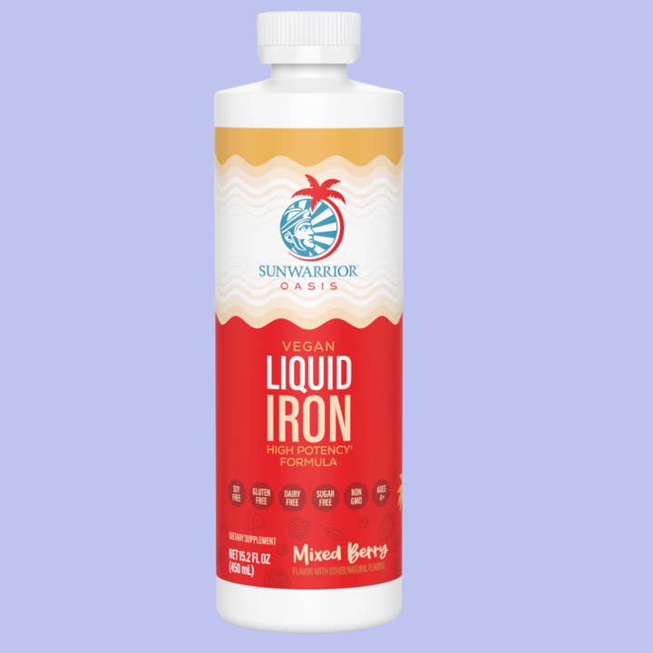 Sunwarrior - Wholesale Oral Supplement/Vitamin - Sunwarrior Mixed Berry Liquid Iron - Vegan, High-Potency