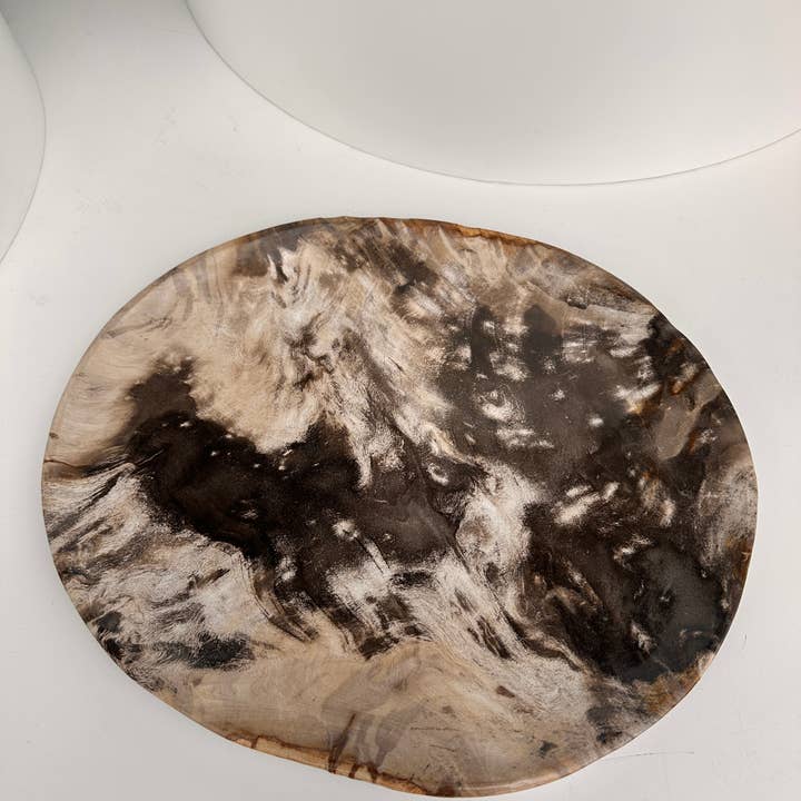 Office Objets - Wholesale Decorative Plate/Dish/Bowl - Very large catchall or dish in petrified wood17