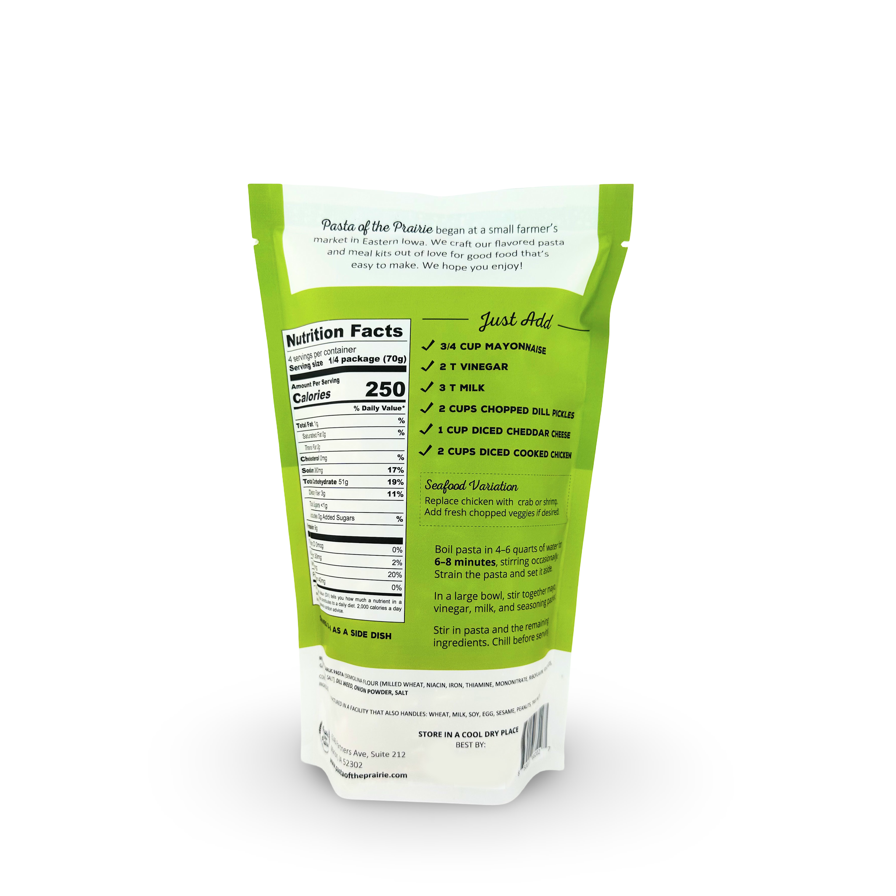 Pasta of the Prairie - Wholesale Pasta - Dill-icious Pasta Salad Kit1