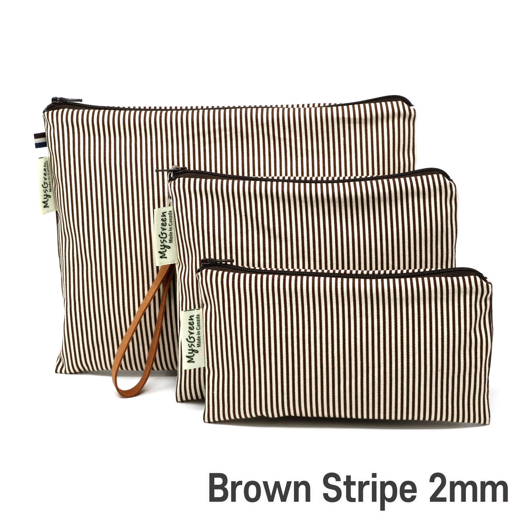 MYSGREEN - Vendita all'ingrosso Astuccio - Donna - Set di sacchetti con cerniera riutilizzabili stampati a righe a quadri a pois8