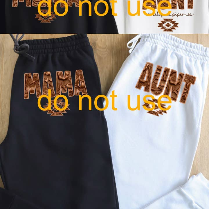 Western Faux Embossed Leather Jogger Set for wholesale by Wren Rae