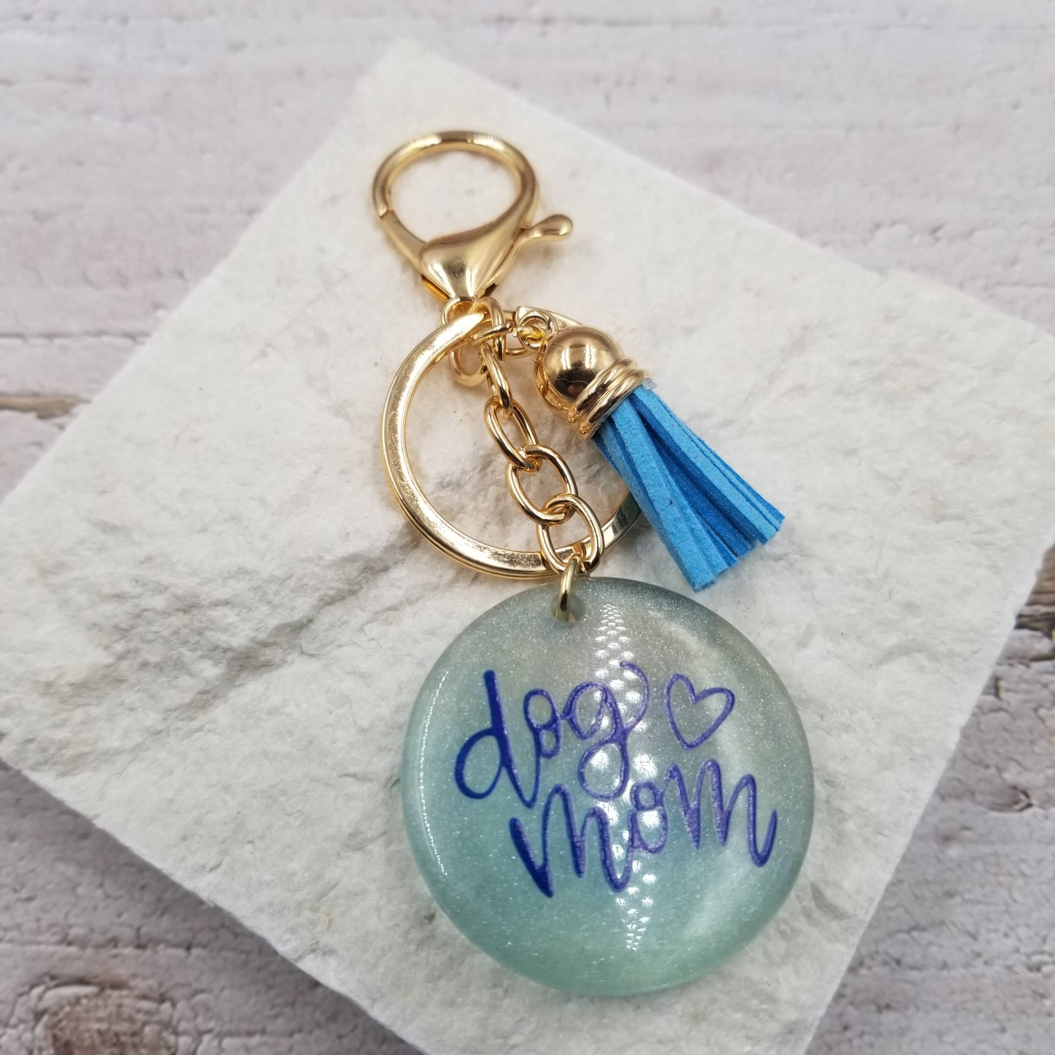 Treasure Wholesale - Wholesale Keychain - Women's - LOVE YOU MOM Tassels Keychain - Mother's Day Gift3