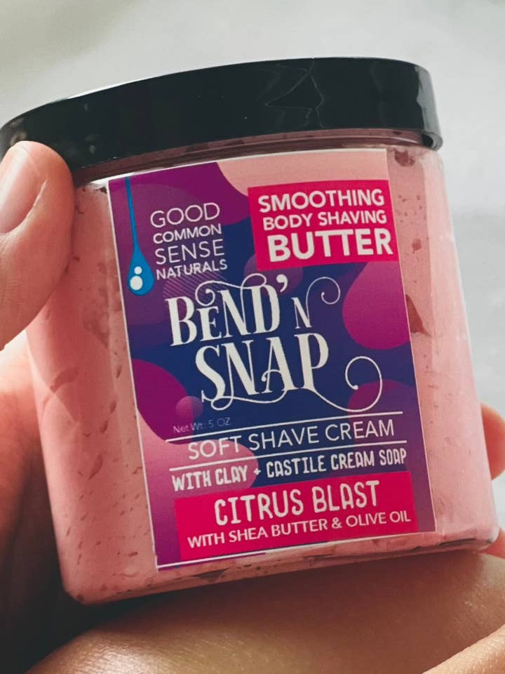 Bend'n Snap Citrus Bliss Shaving Cream for wholesale by GOOD COMMON SENSE NATURALS