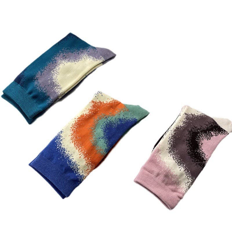 alberalkirk - Wholesale Socks – Women's - Gradient Color Combed Cotton Socks Women Korean Style M5A0133