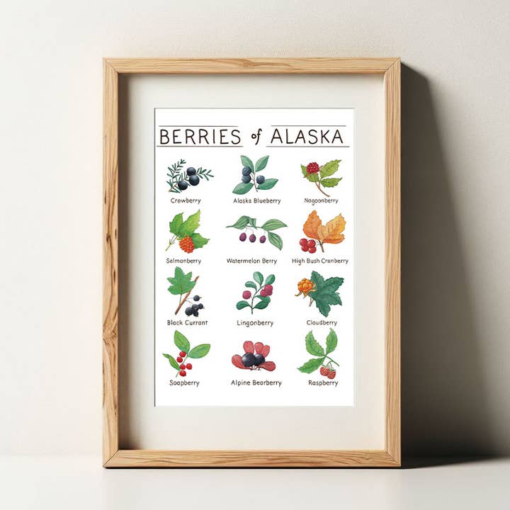 Tiny Nest Studio - Venta al por mayor Ilustración - Lámina artística Berries of Alaska3