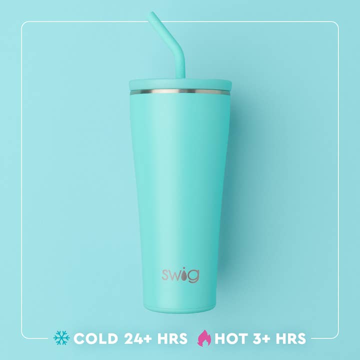 Swig Life - Wholesale Insulated Mug/Tumbler - Saturdays in Auburn Straw Tumbler (32oz)3