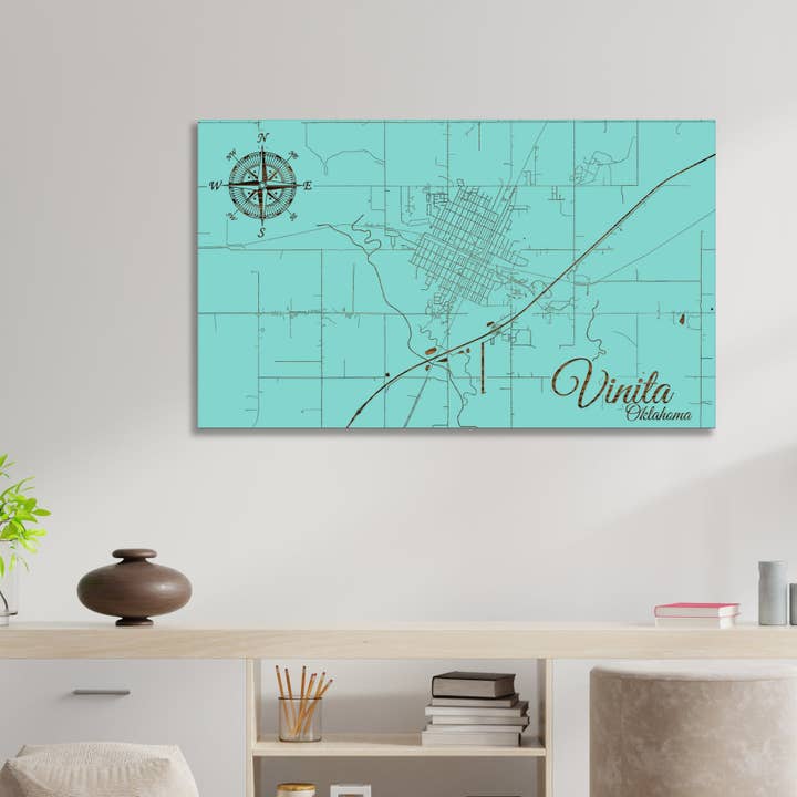 Oklahoma: Vinita Street Vis kort for engroshandel hos Fire & Pine