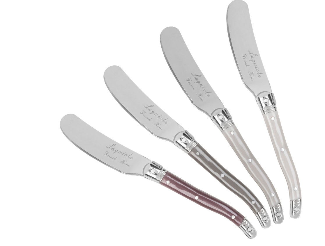 French Home - Wholesale Cheese Spreader - French Home 4 Piece Laguiole Spreader Set - Warm Spice2