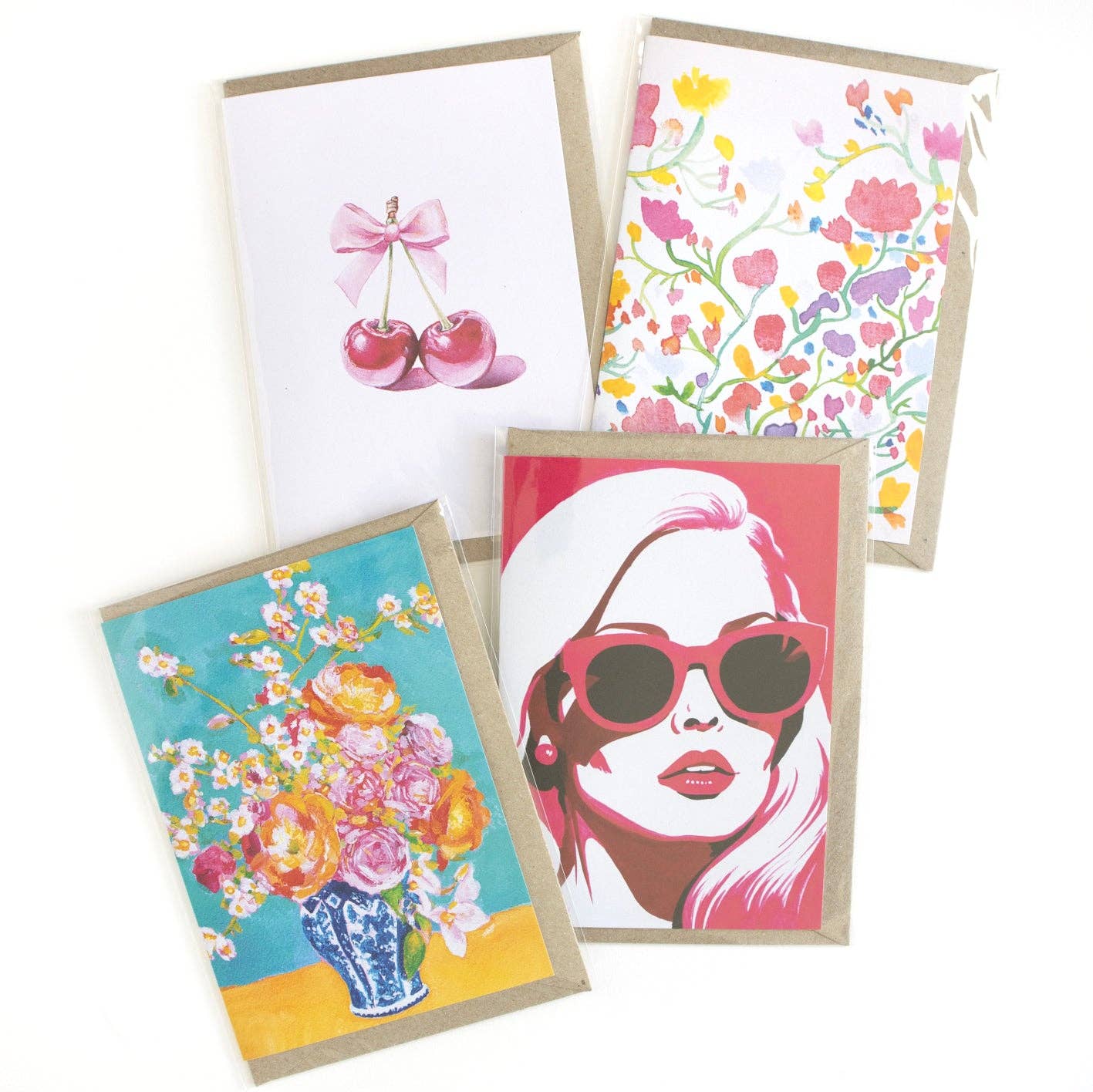 Julia Ockert - Wholesale Everyday greeting card - Demure Cherries Greeting Card2
