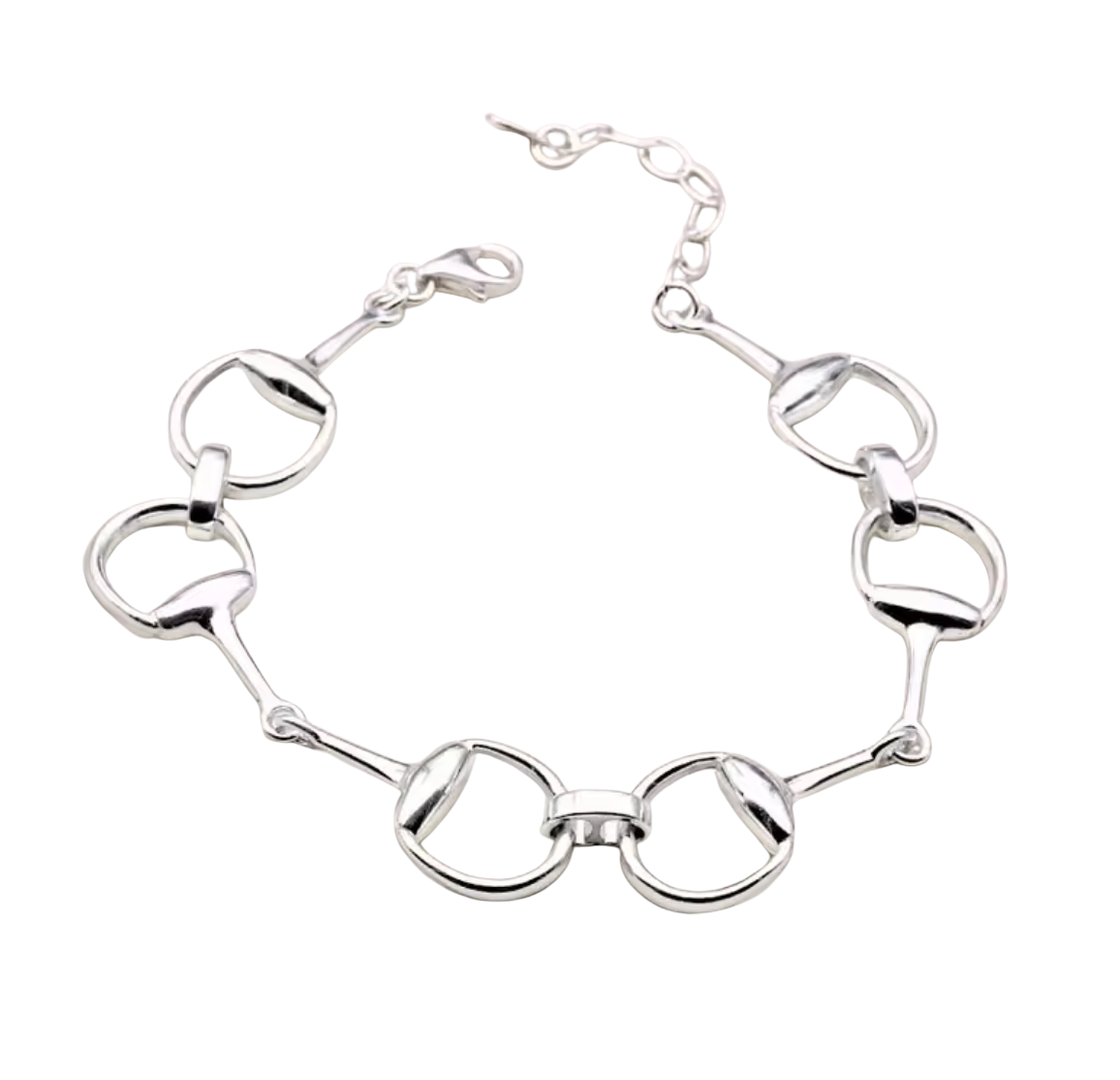 HoopLa - Wholesale Link & Chain Bracelet - Snaffle Bit Line Bracelet 14K gold or silver2