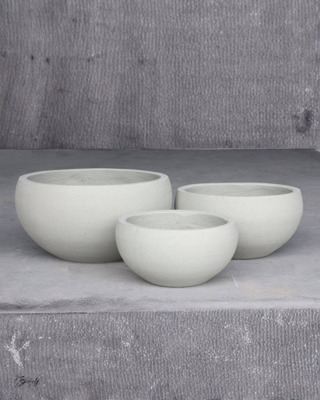 The Farmer's Daughter - Wholesale Plantenpot - Zen Cement Kommenset/3 – Lichtgrijs0