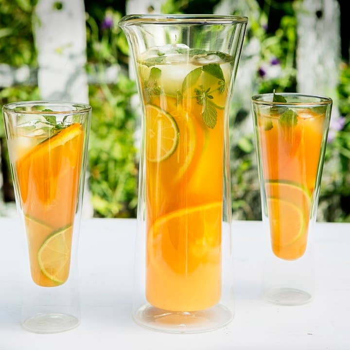 Double Wall Glass Carafe 800ml Amo 3031 for wholesale by Kulig Sp. z o.o.