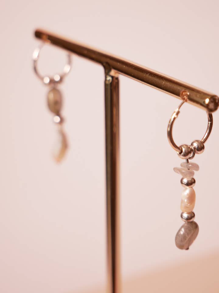 Örhängen "Luna&Light" silver för wholesale av the great blossom