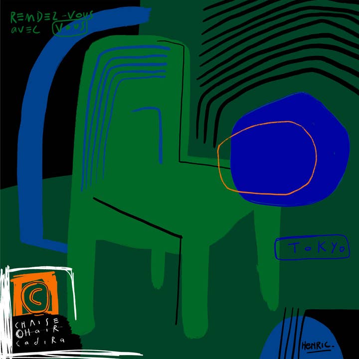 Tirage Fine Art - "Chaise à Tokyo" - Jean-Philippe Henric pour la vente par Atelier Contemporain